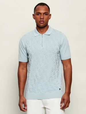 Karl Lagerfeld Polo | Regular Fit błękitny