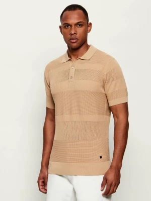 Karl Lagerfeld Polo | Regular Fit beżowy