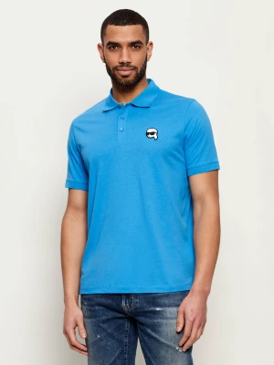 Karl Lagerfeld Polo | Regular Fit niebieski