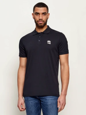 Karl Lagerfeld Polo | Regular Fit granatowy