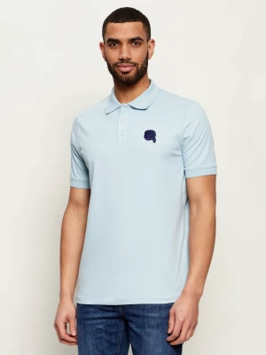 Karl Lagerfeld Polo | Regular Fit błękitny