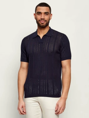 Karl Lagerfeld Polo | Regular Fit granatowy