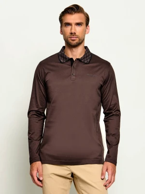 Karl Lagerfeld Polo | Regular Fit brązowy