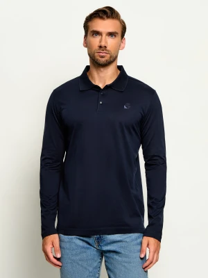 Karl Lagerfeld Polo | Regular Fit granatowy
