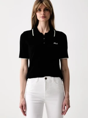 Karl Lagerfeld polo swetrowe damskie wełniane