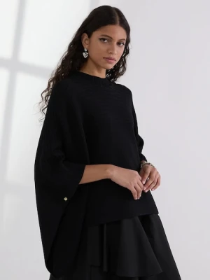 Karl Lagerfeld poncho kolor czarny lekkie A3W18031