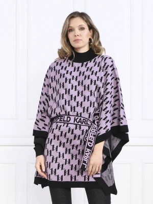 Karl Lagerfeld Ponczo | Relaxed fit | z dodatkiem wełny