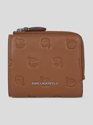 Karl Lagerfeld portfel damski kolor brązowy A3W32007
