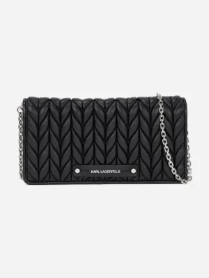 Karl Lagerfeld portfel damski kolor czarny A2W32027