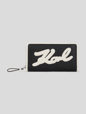 Karl Lagerfeld portfel damski kolor czarny A3W32024