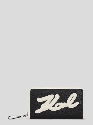 Karl Lagerfeld portfel K/SKUARE damski kolor czarny A3W32024