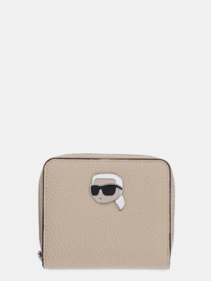 Karl Lagerfeld portfel IKON damski kolor beżowy A1W32126