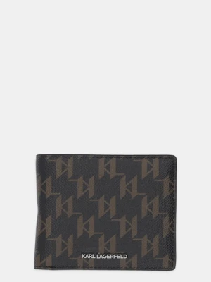 Karl Lagerfeld portfel K/MONOGRAM męski kolor brązowy B1M32055