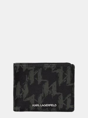 Karl Lagerfeld portfel K/MONOGRAM męski kolor zielony A4M32055