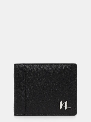 Karl Lagerfeld portfel męski skórzany K / MONOGRAM czarny
