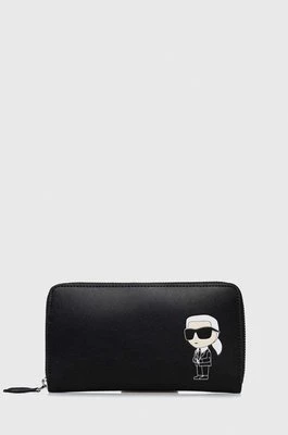 Karl Lagerfeld portfel skórzany kolor czarny