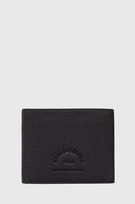 Karl Lagerfeld portfel skórzany męski kolor czarny 542451.815422