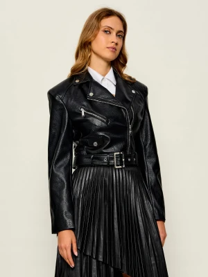 Karl Lagerfeld Ramoneska Biker | Cropped Fit czarny
