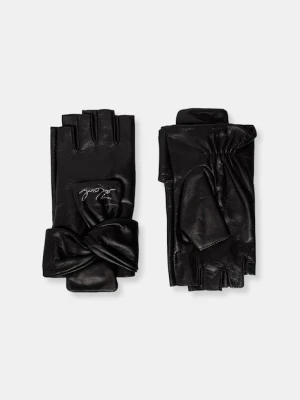 Karl Lagerfeld rękawiczki damskie skórzane K/SIGNATURE