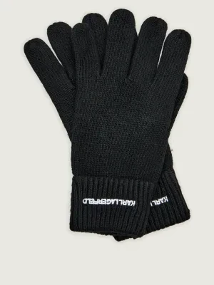 Karl Lagerfeld Rękawiczki K/essential | z dodatkiem wełny i kaszmiru