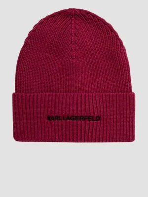 KARL LAGERFELD Różowa czapka K/essential Beanie