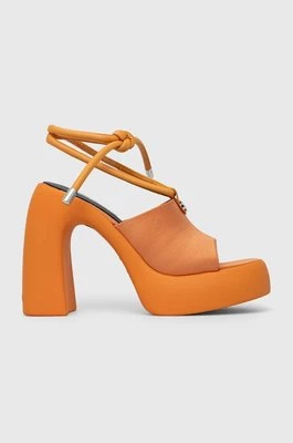 Karl Lagerfeld sandały ASTRAGON HI kolor pomarańczowy KL33725