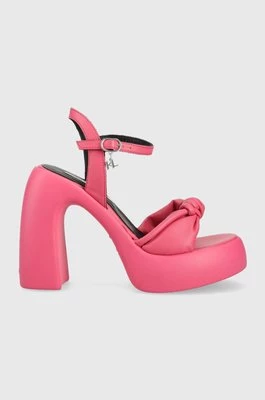Karl Lagerfeld sandały ASTRAGON HI kolor różowy KL33715