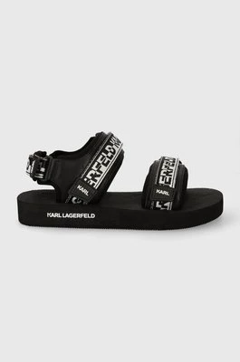 Karl Lagerfeld sandały ATLANTIK męskie kolor czarny KL70511