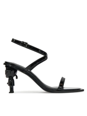 KARL LAGERFELD Sandały Nft Heel KL39115 Czarny