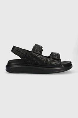 Karl Lagerfeld sandały skórzane KAPRI MENS męskie kolor czarny KL52503