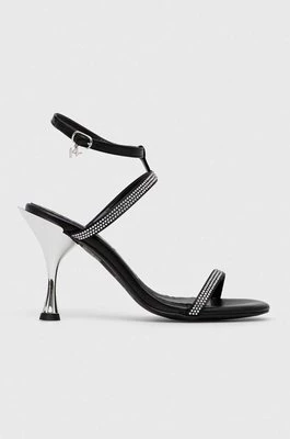 Karl Lagerfeld sandały skórzane PANACHE HI kolor czarny KL30829