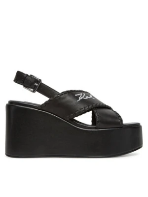 KARL LAGERFELD Sandały Wendy KL33372 Czarny