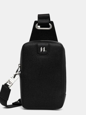 Karl Lagerfeld saszetka męska skórzana K / MONOGRAM czarny
