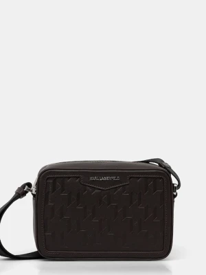 Karl Lagerfeld saszetka skórzana K/LOOM kolor brązowy A1M30067