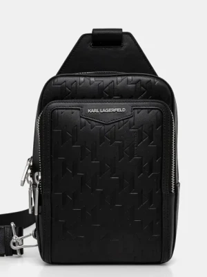 Karl Lagerfeld saszetka skórzana K/LOOM kolor czarny A1M30398