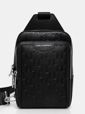 Karl Lagerfeld saszetka skórzana K/LOOM kolor czarny A1M30398