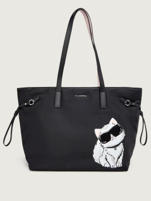 Karl Lagerfeld Shopperka Ikon Big Choupette czarny