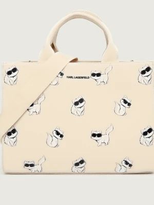 Karl Lagerfeld Shopperka Ikon Choupette ecru
