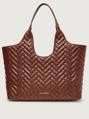Karl Lagerfeld Shopperka K/BRICK brązowy