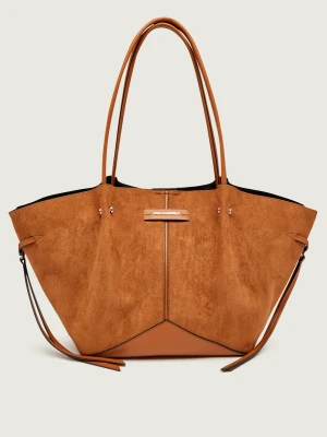 Karl Lagerfeld Shopperka K / Pierced brązowy