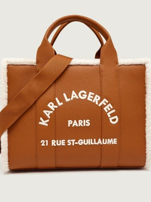 Karl Lagerfeld Shopperka K / RSG MD Square | shearling brązowy
