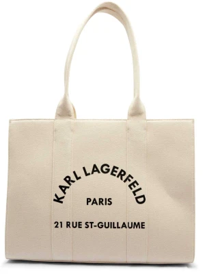 Karl Lagerfeld Shopperka K/RSG SQUARE beżowy