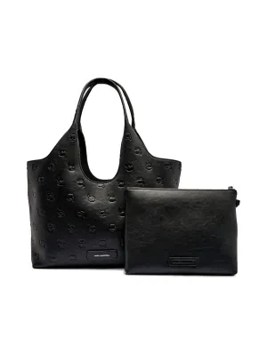 Karl Lagerfeld Shopperka + saszetka ikon monogram