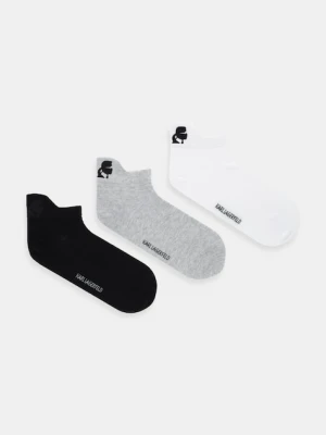 Karl Lagerfeld skarpetki 3-pack kolor biały A4M47041