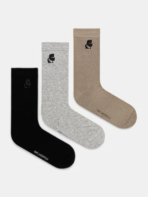 Zdjęcie produktu Karl Lagerfeld skarpetki 3-pack męskie kolor czarny A3M47038