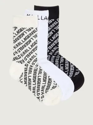 Karl Lagerfeld Skarpety 3-pack Monogram