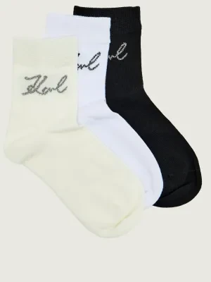 Karl Lagerfeld Skarpety 3-pack Signature Logo