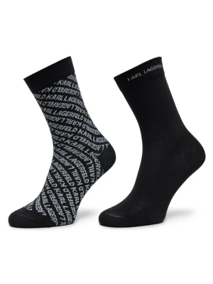 KARL LAGERFELD Skarpety długie 246W6002 Czarny