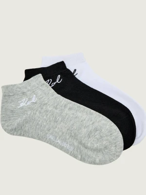 Karl Lagerfeld Skarpety/stopki 3 pack Signature