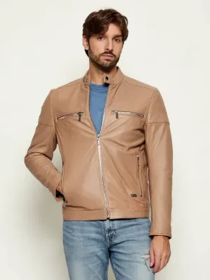 Karl Lagerfeld Skórzana kurtka | Regular Fit